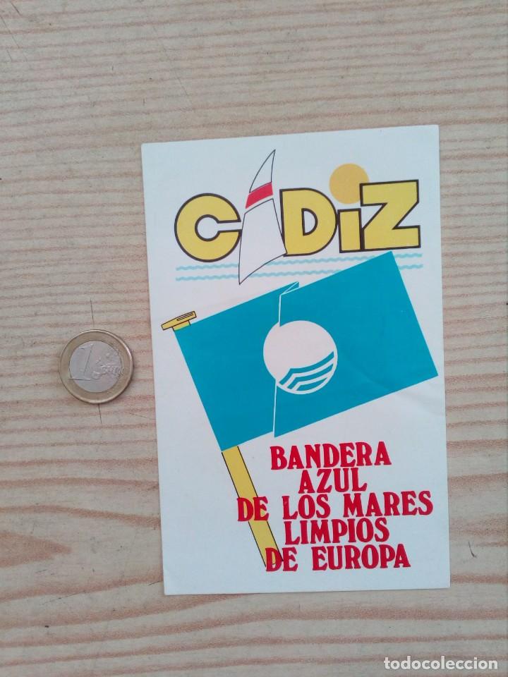 Pegatinas de colecci&oacute;n: Pegatina Adhesivo Cadiz Bandera Azul De Los Mares Limpios De Europa - Lote 2