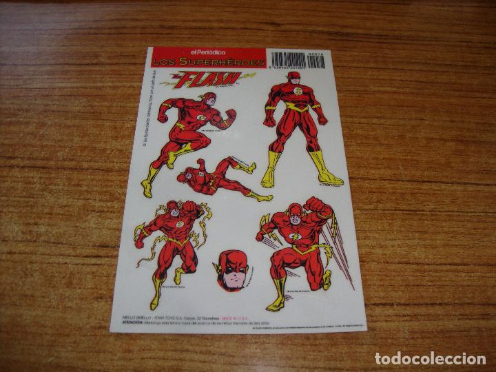 Pegatinas de colecci&oacute;n: PEGATINAS LOS SUPERHEROES EL PERIODICO FLASH