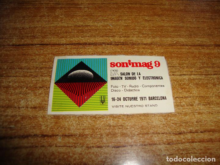 Autocolantes de cole&ccedil;&atilde;o: VI&Ntilde;ETA PEGATINA SONIMAG 1971