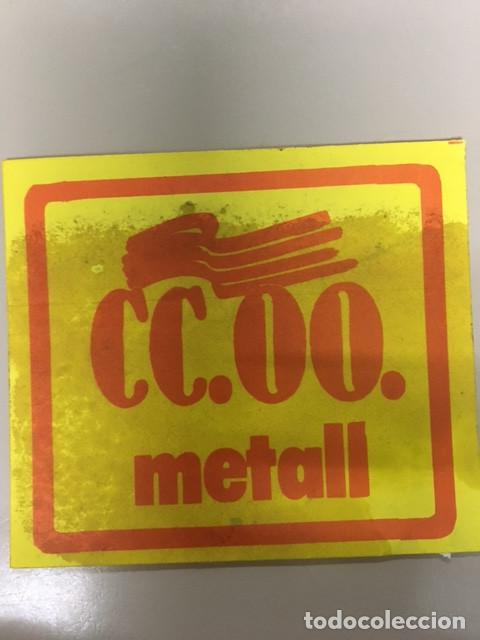 Pegatinas de colecci&oacute;n: Pegatina a&ntilde;os 80 Comisiones Obreras Metall