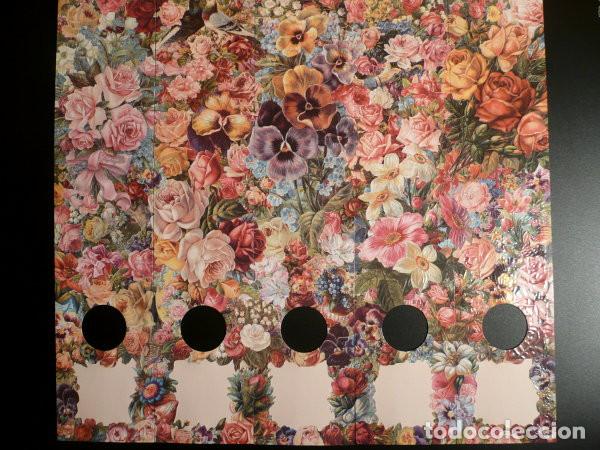 Autocolantes de cole&ccedil;&atilde;o: ZPR. 5 LAMINAS ADHESIVAS DECORATIVAS CON BRILLO Y RELIEVE EF - FLORES -