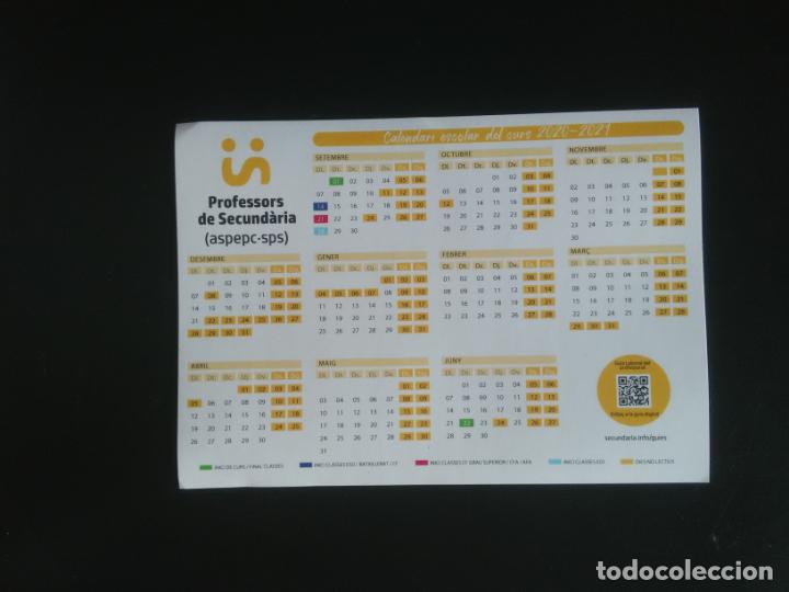 Pegatinas de colecci&oacute;n: PEGATINA PUBLICIDAD POL&Iacute;TICA EN CATAL&Aacute;N PROFESSORS SECUND&Agrave;RIA ASPEPC-SPS CALENDARIO 2020-2021