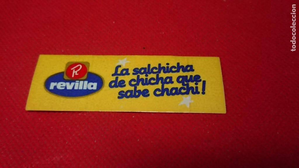 Pegatinas de colecci&oacute;n: CROMO PEGATINA PUBLICITARIA SALCHICHAS REVILLA, LA SALCHICHA DE CHICHA QUE SABE CHACHI - SIN PEGAR