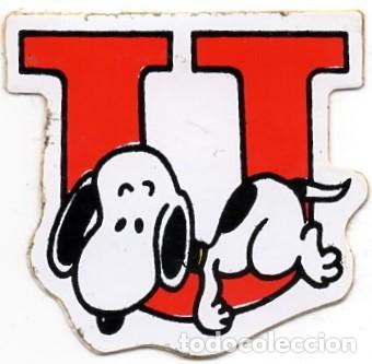Pegatinas de colecci&oacute;n: ADHESIVO / PEGATINA - SNOOPY - LETRA - U - NUEVA