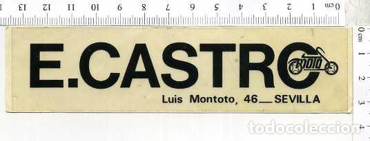 Pegatinas de colecci&oacute;n: PEGATINA E. CASTRO MOTO