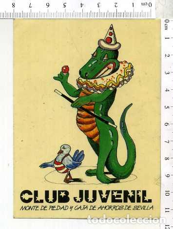 Sammlung von Aufklebern: PEGATINA CLUB JUVENIL MONTE DE PIEDAD Y CAJA DE AHORROS DE SEVILLA
