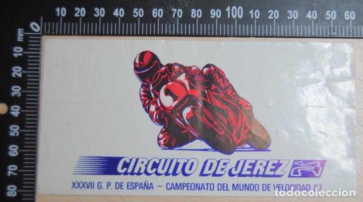 Pegatinas de colecci&oacute;n: PEGATINA CIRCUITO DE JEREZ XXXVII G.P DE ESPA&Ntilde;A CAMPEONATO DEL MUNDO DE VELOCIDAD 87