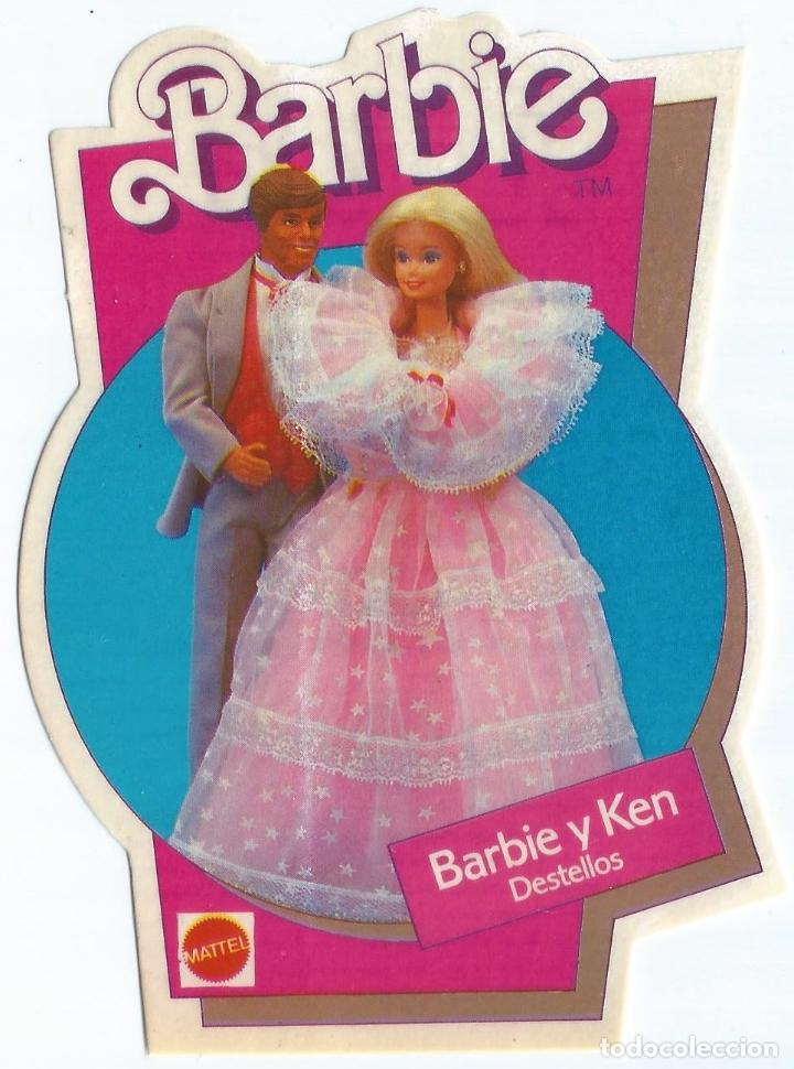 Pegatinas de colecci&oacute;n: Pegatina Barbie - Barbie y Ken - Destellos - Mattel