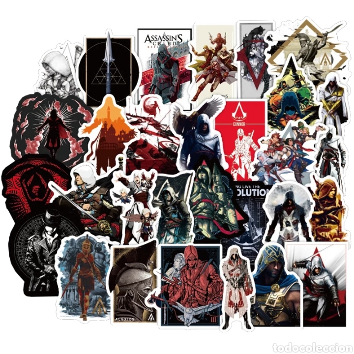 Collection stickers: Lote 50 pegatinas Assassin's Creed
