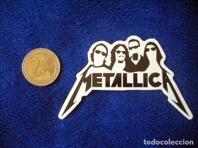 Pegatinas de colecci&oacute;n: PEGATINA METALLICA LETRAS LOGO GRUPO STICKER LP CD