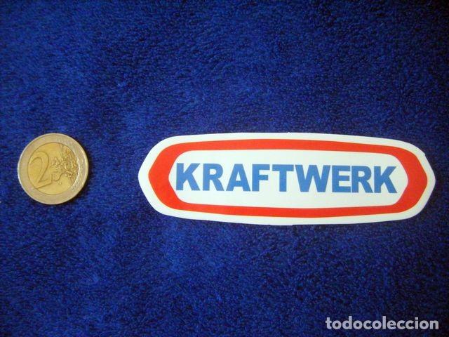 Pegatinas de colecci&oacute;n: PEGATINA KRAFTWEEK LOGO GRANDE STICKER LP CD
