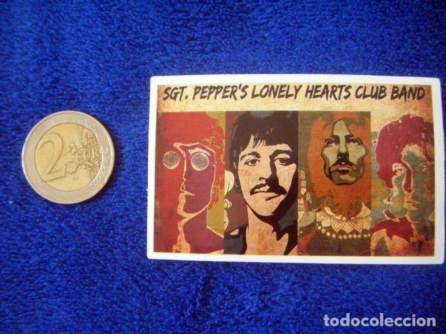 Pegatinas de colecci&oacute;n: PEGATINA THE BEATLES JOHN LENNON GEORGE PAUL RINGO SGT PEPPERS LONELY HEARTS CLUB BAND STICKER LP CD