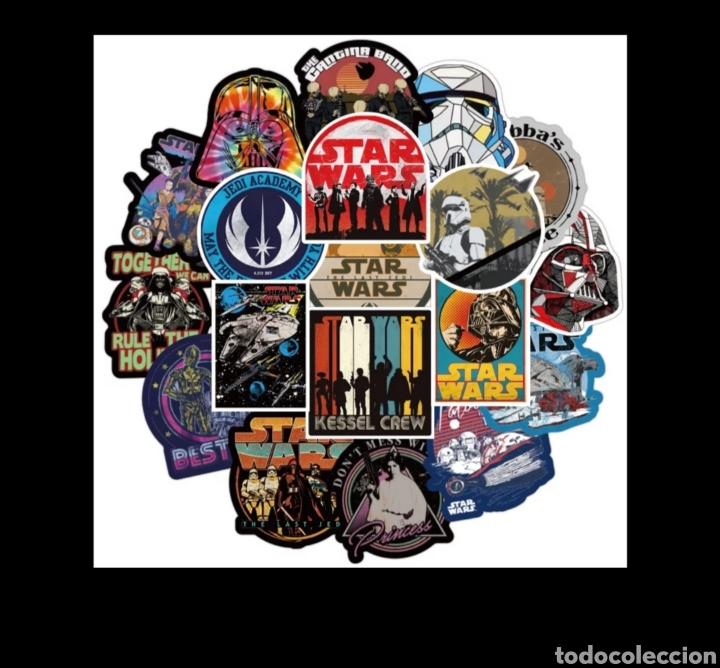 Collection stickers: Lote 108 pegatinas star wars
