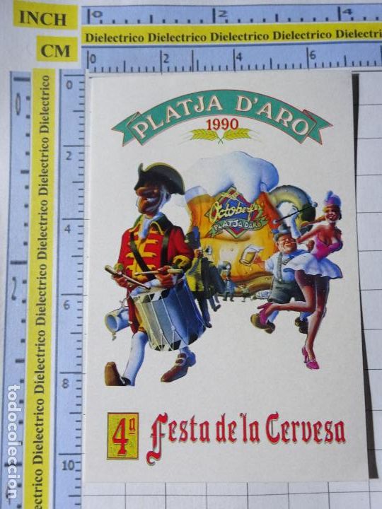 Autocolantes de cole&ccedil;&atilde;o: PEGATINA DE TURISMO. PLAYA DE ARO FIESTA DE LA CERVEZA 1990. COSTA BRAVA GERONA. 48