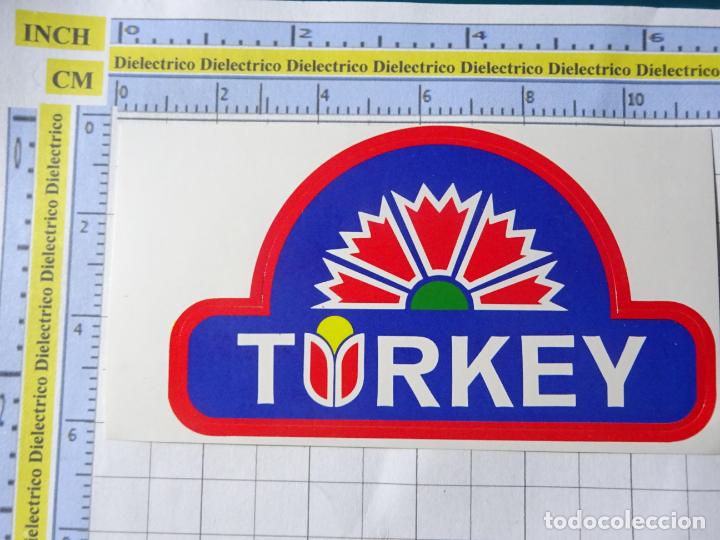 Pegatinas de colecci&oacute;n: PEGATINA DE TURISMO. TURQU&Iacute;A. 52