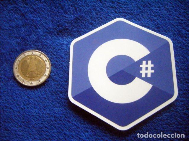 Adesivi di collezione: PEGATINA LENGUAJE DE PROGRAMACION C# LOGO STICKER INTERNET PC INFORMATICA