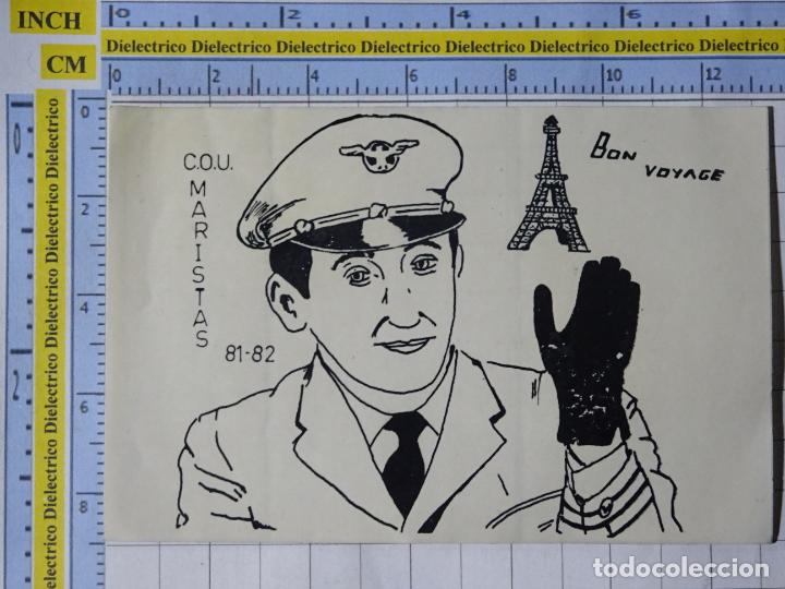 Pegatinas de colecci&oacute;n: PEGATINA DE COLEGIOS UNIVERSIDADES. MARISTAS 1981 1982. PILOTO AVI&Oacute;N. TORRE EIFFEL. 81