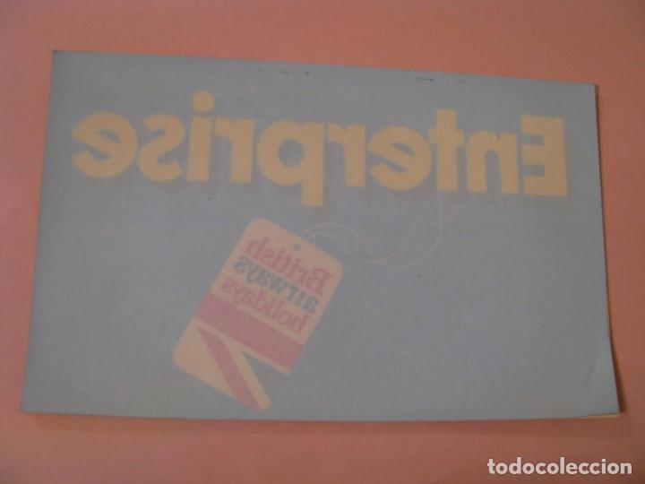 Pegatinas de colecci&oacute;n: PEGATINA PARA CRISTAL. ENTERPRISE. BRITISH AIRWAYS HOLIDAYS. 20X12,5 CM.