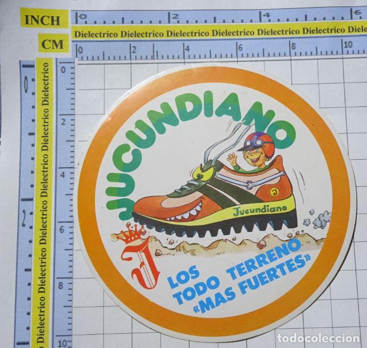 Pegatinas de colecci&oacute;n: PEGATINA DE MARCAS DE ROPA. ZAPATOS JUCUNDIANO. 93