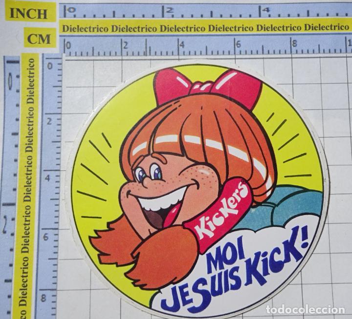Collection stickers: PEGATINA DE MARCAS DE ROPA. KICKERS NI&Ntilde;A. 99