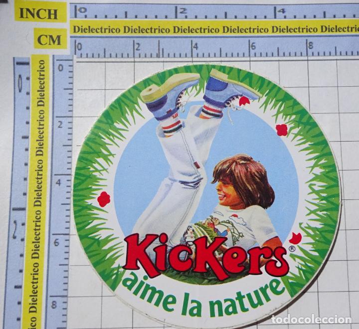 Pegatinas de colecci&oacute;n: PEGATINA DE MARCAS DE ROPA. KICKERS NI&Ntilde;O. 102