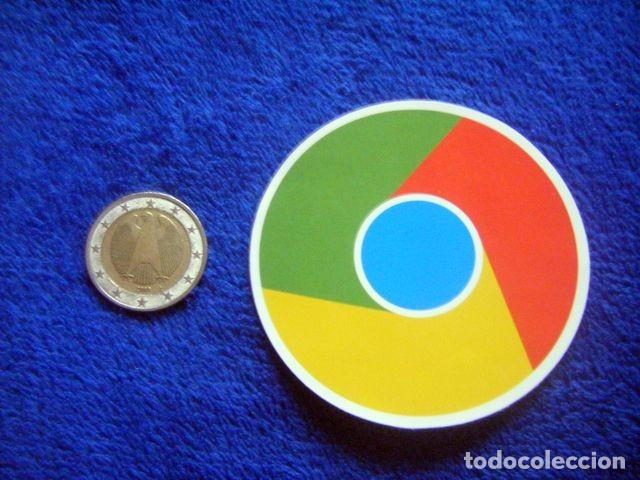 Adesivi di collezione: PEGATINA GOOGLE CHROME GEEK INTERNET DESARROLLADOR WEB LENGUAJE PROGRAMACION