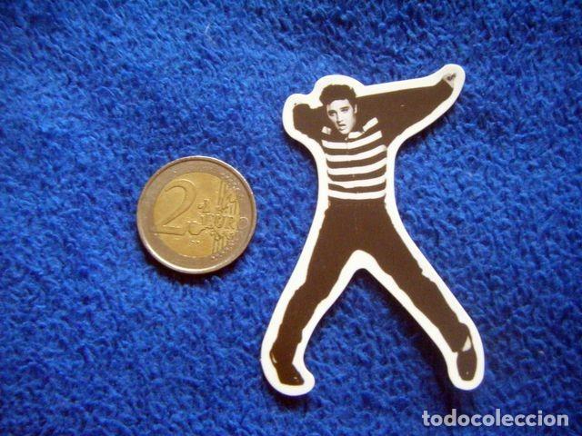 Pegatinas de colecci&oacute;n: PEGATINA ELVIS PRESLEY EL REY ROCK DE LA CARCEL STICKER LP CD