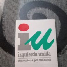 Pegatinas de colección: PEGATINA IZQUIERDA UNIDAD CONVOCATORIA POR ANDALUCIA INTERVENTOR. Lote 341505843