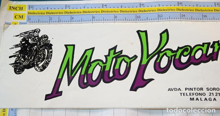 Collection stickers: PEGATINA DE COCHES MOTOS. MOTO YOCAR M&Aacute;LAGA.