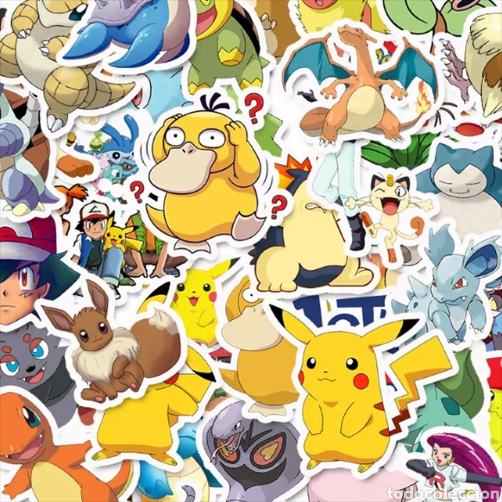 Pegatinas de colecci&oacute;n: lote 50 pegatinas de Pok&eacute;mon - Foto 2