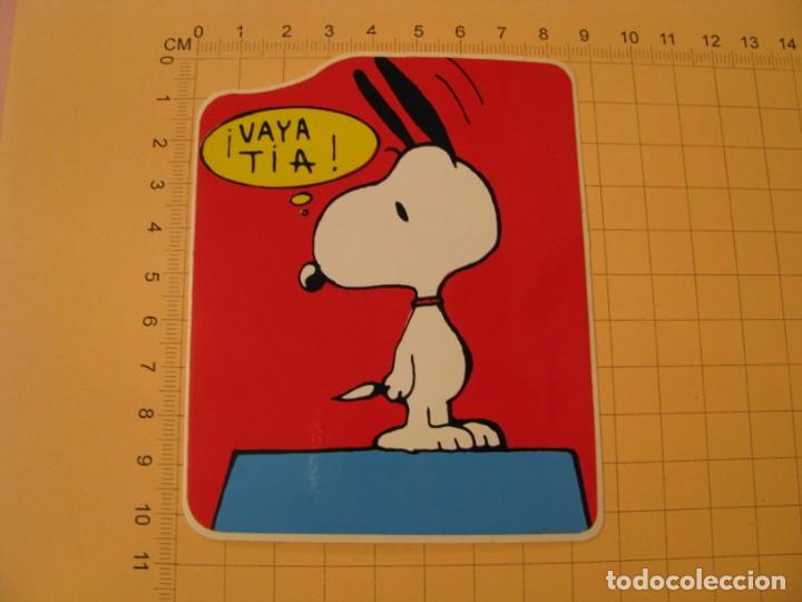 Pegatinas de colecci&oacute;n: PEGATINA DE SNOOPY. &iexcl;VAYA TIA! 1986.