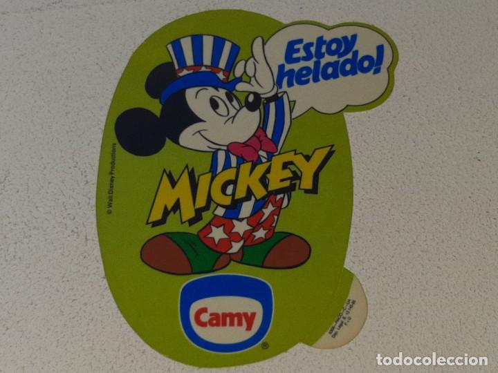 Pegatinas de colecci&oacute;n: ANTIGUA PEGATINA PROMOCIONAL DE HELADOS CAMY - DISNEY - MICKEY MOUSE A&Ntilde;O 1985