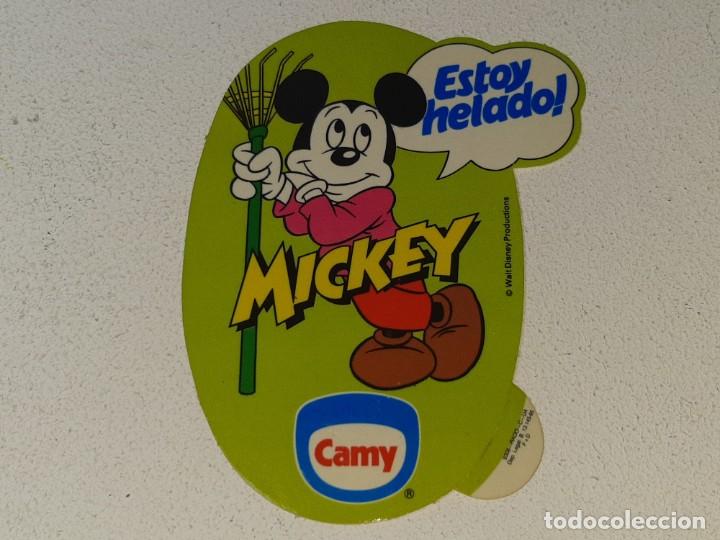 Pegatinas de colecci&oacute;n: ANTIGUA PEGATINA PROMOCIONAL DE HELADOS CAMY - DISNEY - MICKEY MOUSE A&Ntilde;O 1985