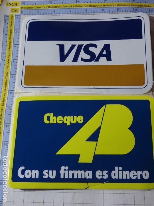 Autocolantes de cole&ccedil;&atilde;o: PEGATINA DE BANCOS. TARJETAS CR&Eacute;DITO VISA 4B. 61