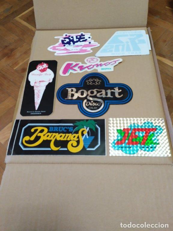 Pegatinas de colecci&oacute;n: LOTE PEGATINAS 7 UNIDADES DISCOTECA. BOGART. KRONOS. QUE.JET. BANANAS.JET LAS PALMAS.