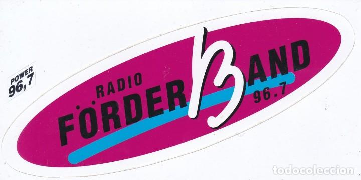 Collection stickers: PEGATINA RADIO F&Ouml;RDERBAND (BERNA. SUIZA)
