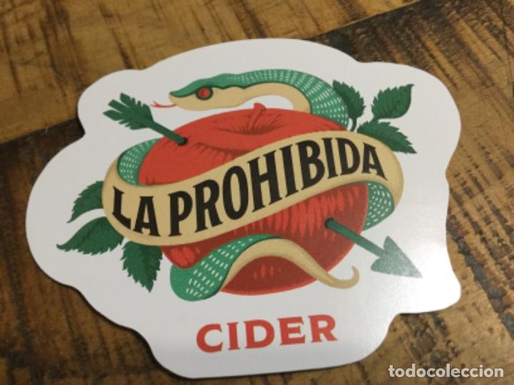 Pegatinas de colecci&oacute;n: LA PROHIBIDA CIDER - PEGATINA ADHESIVO - GRUPO MAHOU SAN MIGUEL - PUBLICIDAD LANZAMIENTO