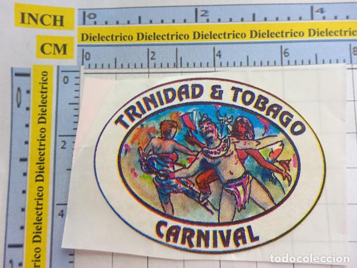 Collection stickers: PEGATINA &Aacute;MBITO DE LA EXPOSICI&Oacute;N EXPO 92 1992 SEVILLA. CARNAVAL DE TRINIDAD Y TOBAGO. 7