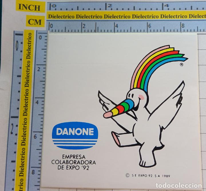 Pegatinas de colecci&oacute;n: PEGATINA &Aacute;MBITO DE LA EXPOSICI&Oacute;N EXPO 92 1992 SEVILLA. CURRO DANONE. 17