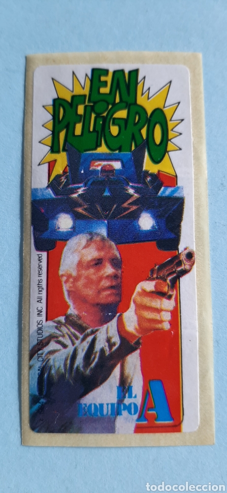 Pegatinas de colecci&oacute;n: Pegatina El equipo A 1984 En peligro - Pedido m&iacute;nimo 3 &euro;