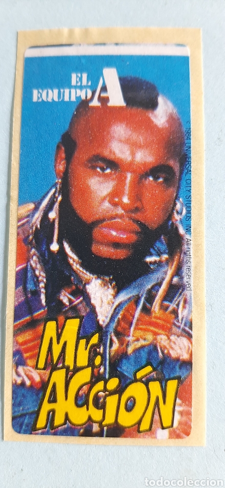 Pegatinas de colecci&oacute;n: Pegatina El equipo A 1984 Mr Acci&oacute;n - Pedido m&iacute;nimo 3 &euro;
