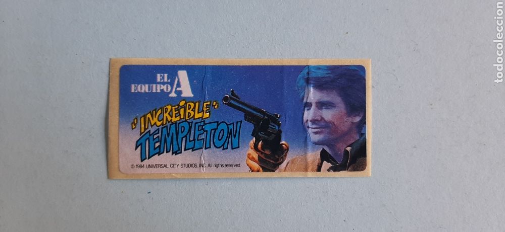 Pegatinas de colecci&oacute;n: Pegatina El equipo A 1984 Templeton - Pedido m&iacute;nimo 3 &euro;
