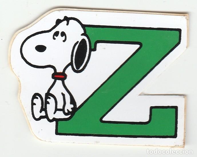 Pegatinas de colecci&oacute;n: ADHESIVO / PEGATINA - SNOOPY - LETRA - Z - NUEVA