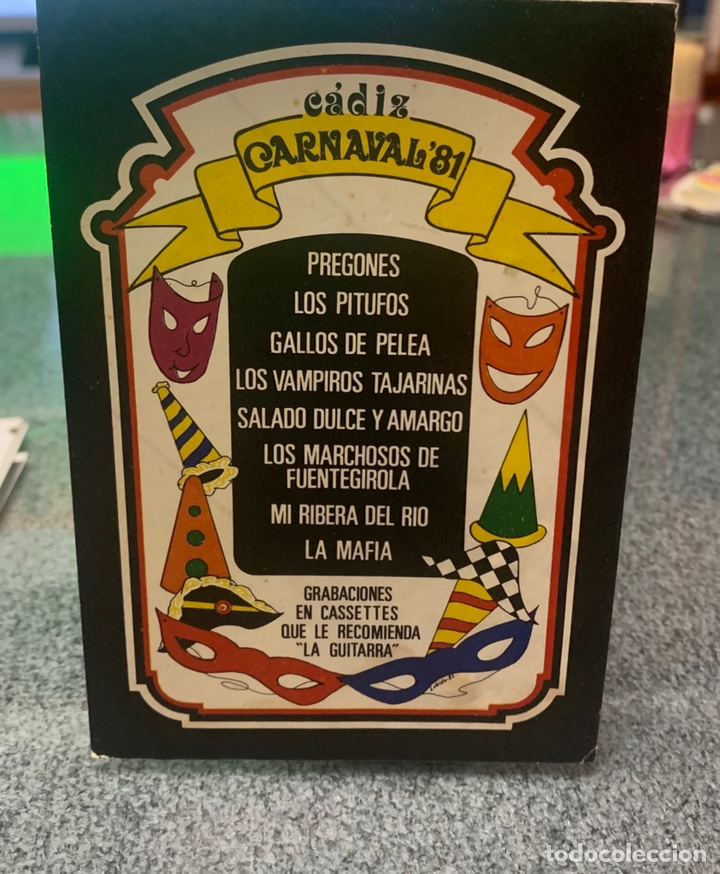 Pegatinas de colecci&oacute;n: C&aacute;rnaval C&aacute;diz 1981 Pegatina publicidad agrupaciones