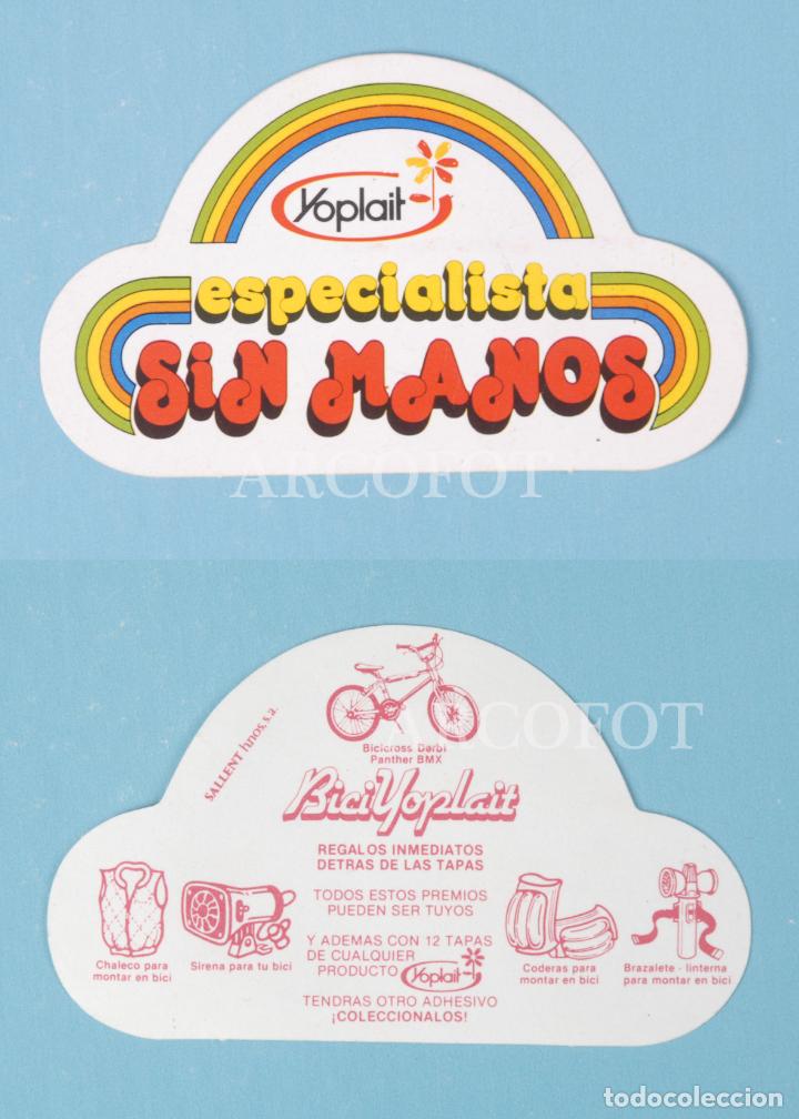 Pegatinas de colecci&oacute;n: Antigua PEGATINA - YOPLAIT - BICIYOPLAIT - ESPECIALISTA SIN MANOS - La de las fotos