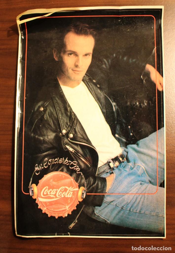 Pegatinas de colecci&oacute;n: Pegatina grande de Miguel Bos&eacute;. A&ntilde;os 80. Coca Cola.