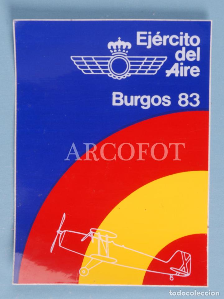 Pegatinas de colecci&oacute;n: 1983 - Antigua PEGATINA - EJ&Eacute;RCITO DEL AIRE - BURGOS 1983