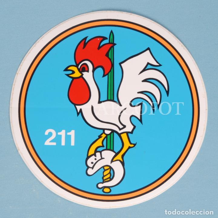 Pegatinas de colecci&oacute;n: Antigua PEGATINA - EJ&Eacute;RCITO DEL AIRE - 211 ESCUADR&Oacute;N - La de las fotos