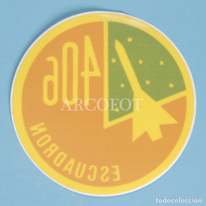 Pegatinas de colecci&oacute;n: Antigua PEGATINA - EJ&Eacute;RCITO DEL AIRE - 406 ESCUADR&Oacute;N - La de las fotos
