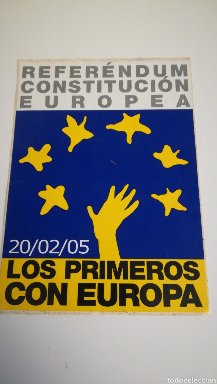 Pegatinas de colecci&oacute;n: PEGATINA STICKER REFER&Eacute;NDUM CONSTITUCI&Oacute;N ESPA&Ntilde;OLA 20 FEBRERO 2005